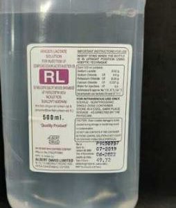 R.L. 500Ml Inj "Claris".
