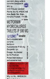 Glycomet 500Mg Tab 10"S